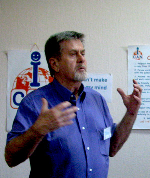 Tom Michalek, a teacher of history from the U.S.A.
