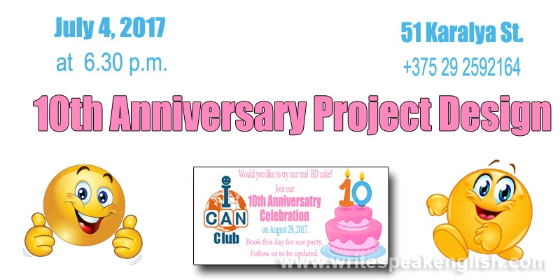 Preparations for the 10th Anniversary of ICAN Club