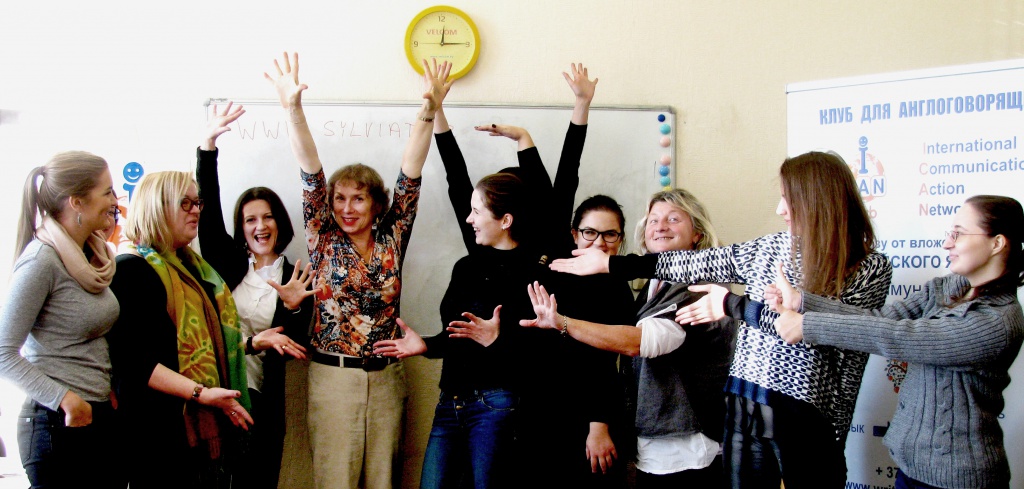 Sylvie Doláková's wrokshop for teachers of English. Pronunciation, dyslexia and storytellingEnglish speaking ICAN Club in Minsk. Клуб для англоговорящих "ICAN" - разговорная практика, общение на английском языке, лучший клуб в Минске.