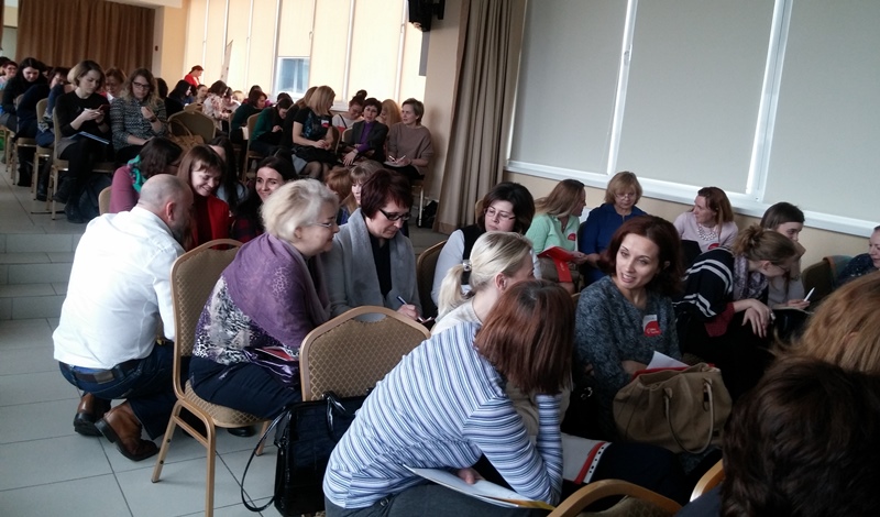 Thom Jones' workshop at Gallery Teachers Open Day in Belarus