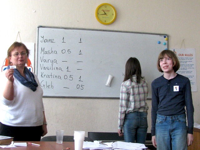 Traditional Spelling Contest in ICAN Club, an English speaking Club in Minsk, Belarus, for non-native speakers of English. Flash back 2015
