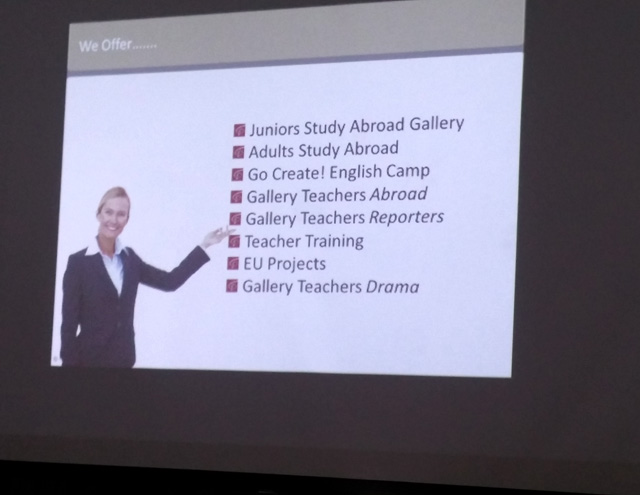 Giovanni Rottura' presentation at Gallery Teachers Open Day in Belarus