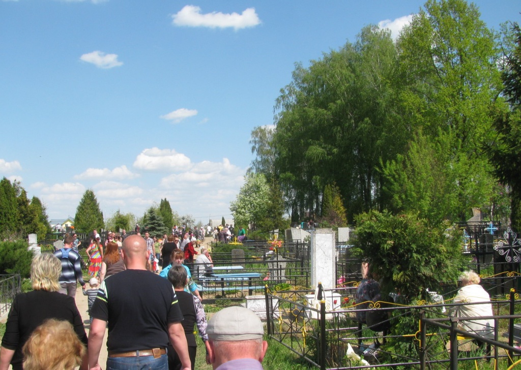 Radunitsa in Belarus 2016. Tradition to commemorate the dead in Orthodox Church