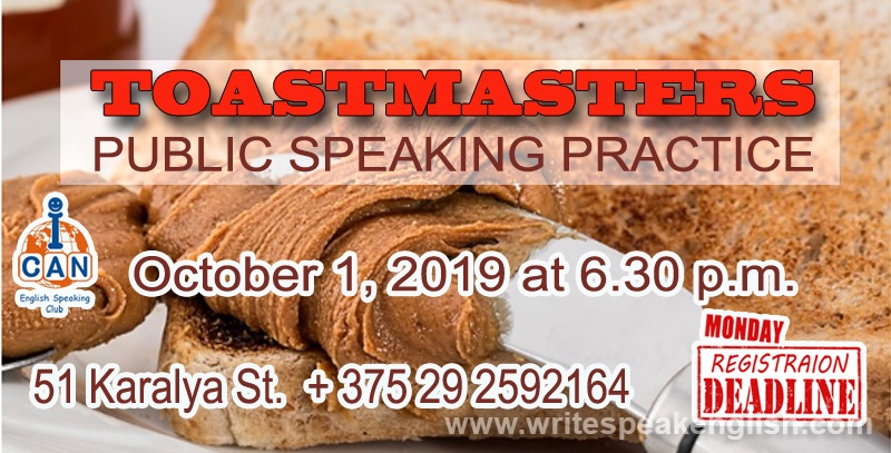 TOASTMASTERS: PUBLIC SPEAKING PRACTICE