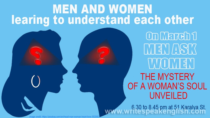 Men and Women Learning to Understand Each Other: Men Ask Women