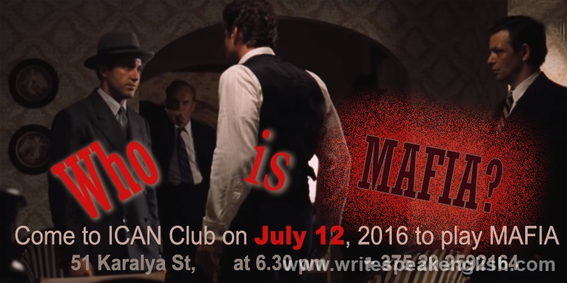Communication Skills through Mafia Game- CANCELLED