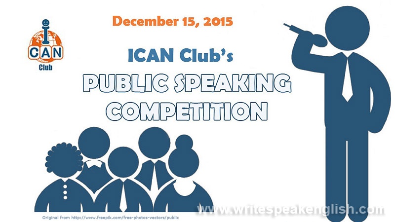 Public Speaking Competition in ICAN Club
