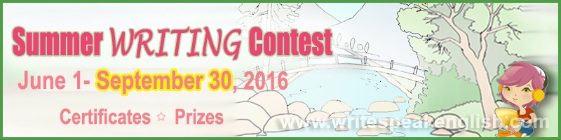 CLOSING DATE OF THE 2016 SUMMER WRITING INTERNATIONAL CONTEST for Young Learners