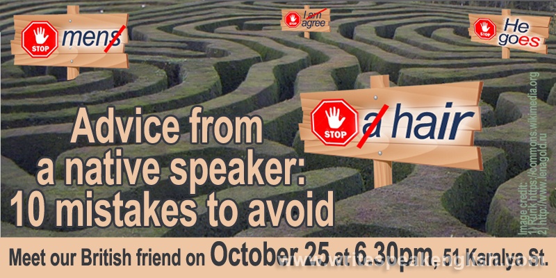 A Native Speaker's Advice: Ten Mistakes to Avoid